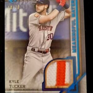 Kyle Tucker 10/20 Meaningful Materials SSP Topps MMR-KT 2023